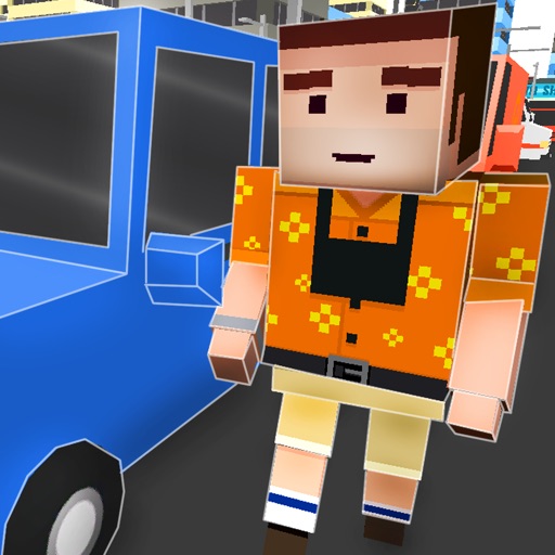 Cube World: Criminal Race 3D Full icon