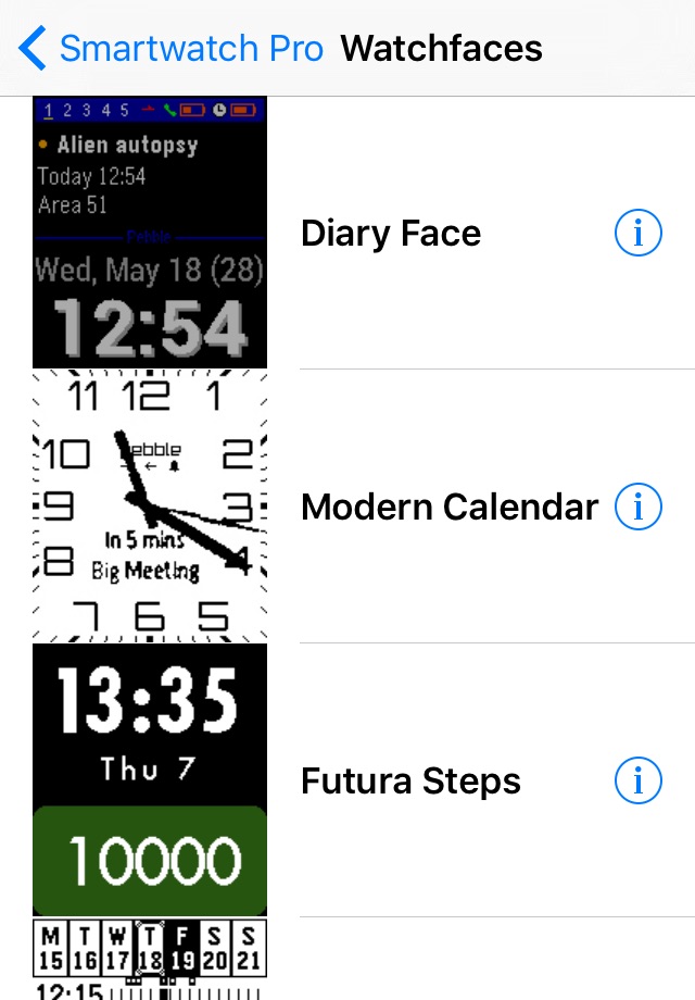 Smartwatch Pro for Pebble screenshot 2