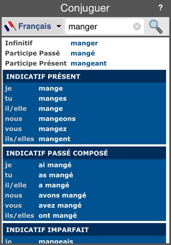 Verb Conjugation (Offline) screenshot 2