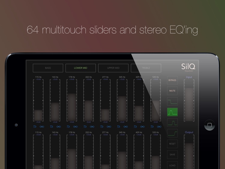 SilQ Equalizer - 32 Band Stereo Equalizer screenshot-1