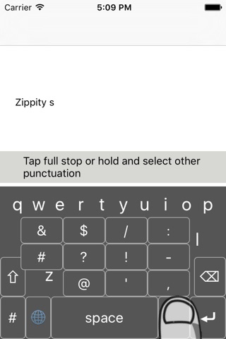 Zippity Swish: Two Thumb Tap & Swipe Keyboard screenshot 4