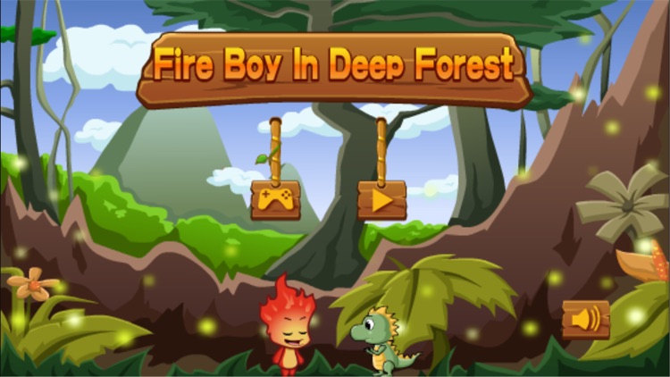 Fire Boy In  Deep Forest