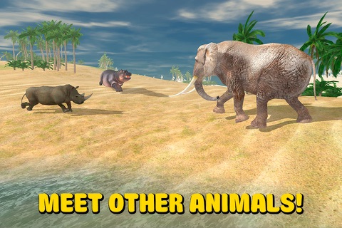 Wild African Elephant Survival Simulator 3D Full screenshot 3