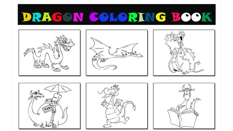 Learn to Color Wizard with Fantasy Dragon