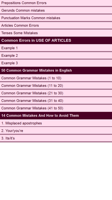 How to cancel & delete Common Errors in English from iphone & ipad 2