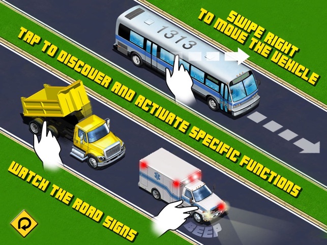 Kids Vehicles: City Trucks & Buses HD for the iPad(圖3)-速報App