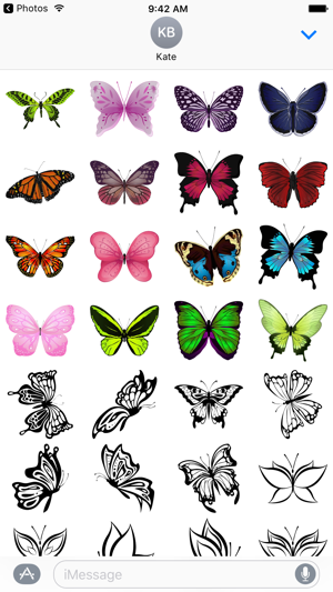 Beautiful Butterfly Sticker Pack(圖4)-速報App