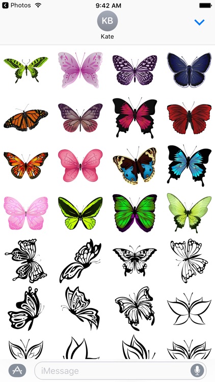 Beautiful Butterfly Sticker Pack screenshot-3