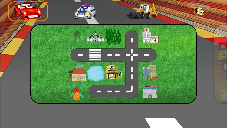 Cars City Builder - funny free educational shape matching game for kids, boys, toddlers and preschool