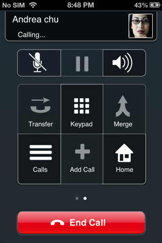 Avaya one-X® Mobile Preferred for IPO screenshot 3