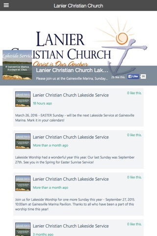 Lanier Christian Church screenshot 2