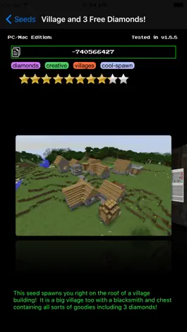 Game screenshot Amazing Seeds for Minecraft Pro Edition hack