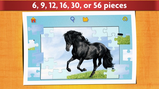 Horse Puzzles - Relaxing photo picture jigsaw puzzles for ki(圖2)-速報App