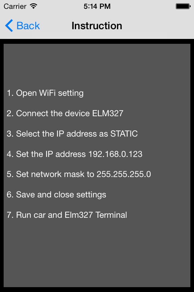 Elm327 WiFi Terminal OBD screenshot 2