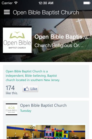 Open Bible Baptist Church screenshot 2