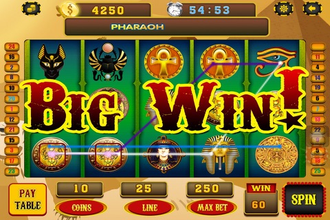 Fire Pharaoh's Treasure Slots in Casino Best Slot Machines Pro screenshot 2
