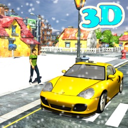 Winter Taxi Parking Simulator - taxi driver games,parking games
