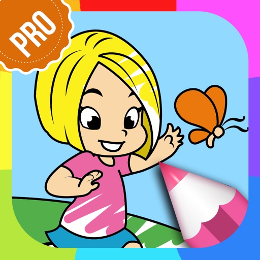 Spring Coloring Pages for Kids PRO - Flower & Butterfly Coloring Book iOS App