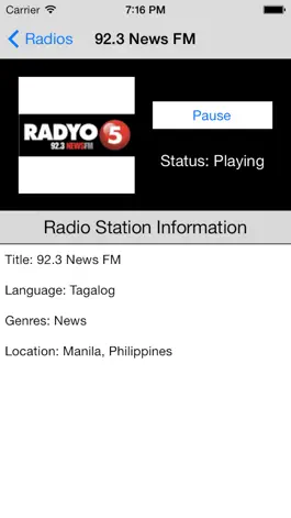 Game screenshot Philippines Radio Live Player (Manila / Filipino / Pilipino / Tagalog / Pinoy / Pilipinas radyo) apk