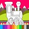 Train Coloring Book for Kids Learning Paint Vehicle Railway and Subway