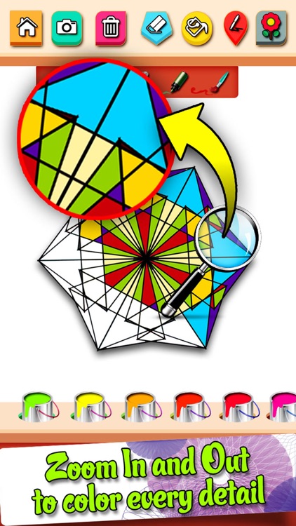 Geometry Art Coloring Pages-Creative Design World screenshot-4