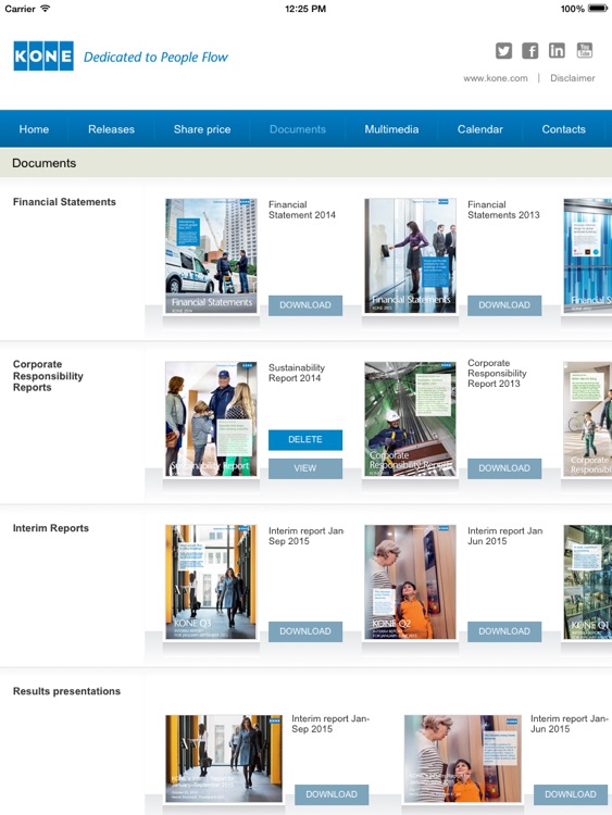 KONE Investor Relations App