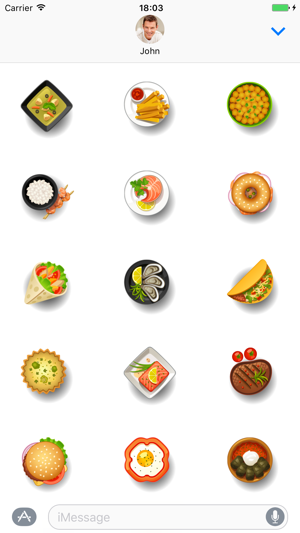 Dishes food - Stickers for iMessage(圖3)-速報App