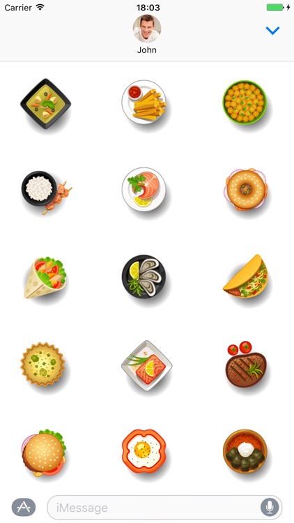 Dishes food - Stickers for iMessage