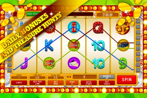 Golden Queen London Slot Machines: Win big casino treasures and gold coins screenshot 3