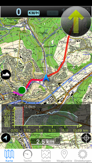 Scout Outdoor-Navigation für Radfahren u