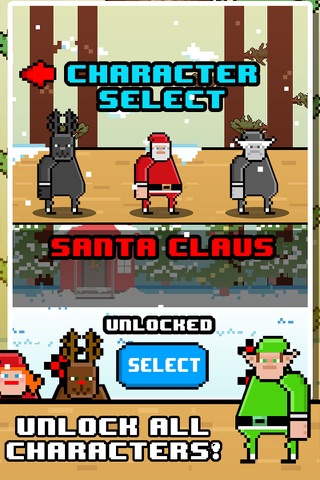 Santa Christmas Ice Hop - Fly Fist of Fury Game! screenshot 4