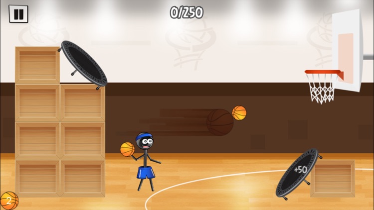 Stickman Trick Shot Basketball screenshot-3