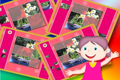 Picture Jagsaw Puzzle Game For Kids - About Flowers screenshot 3