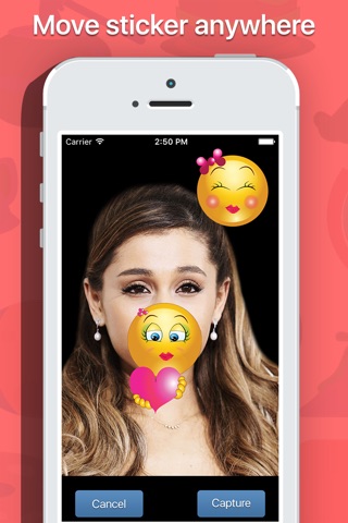 Selfie with emoji - Take selfies with emoji and other fun stickers screenshot 4