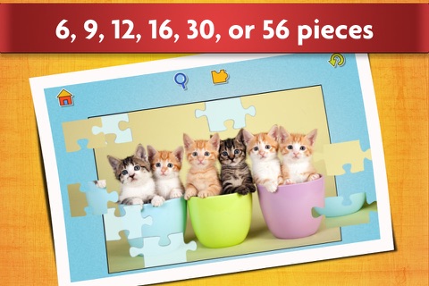 Cat Puzzles for Kids - Relaxing photo picture jigsaw puzzles for kids and adults screenshot 2