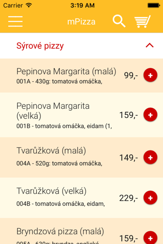 Pepinova pizza screenshot 3
