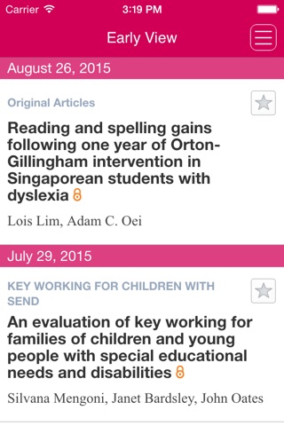 British Journal of Special Education screenshot 3