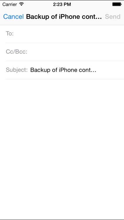 1-Click Backup Contacts