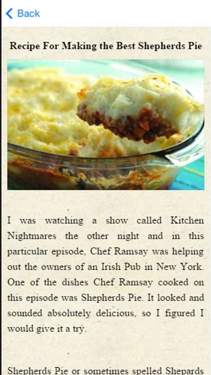 Shepherds Pie Recipes