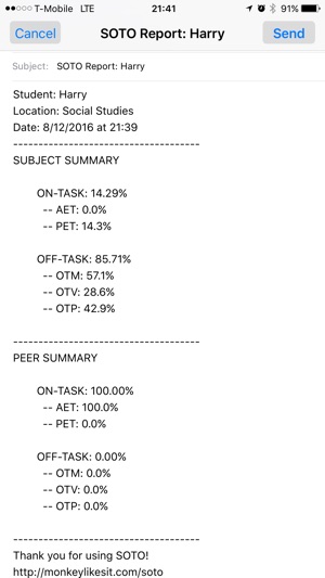 SOTO (Student On-Task Observation)(圖5)-速報App