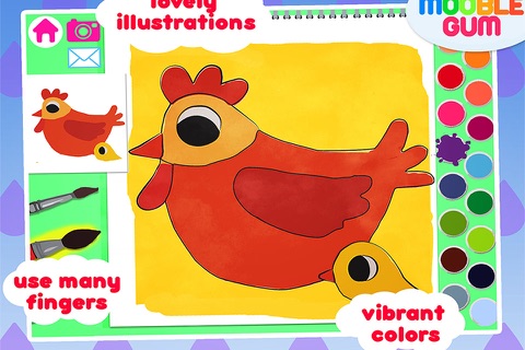 Farm Coloring Book - animal painting activity for children and toddler - create craft illustration and artwork screenshot 3