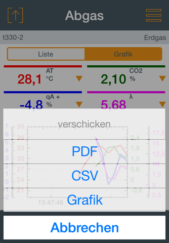 testo Combustion App screenshot 3