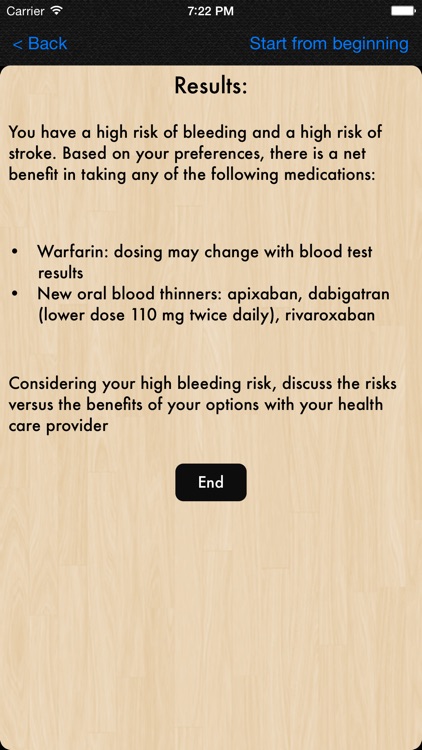 Atrial Fibrillation Patient Decision Tool screenshot-3