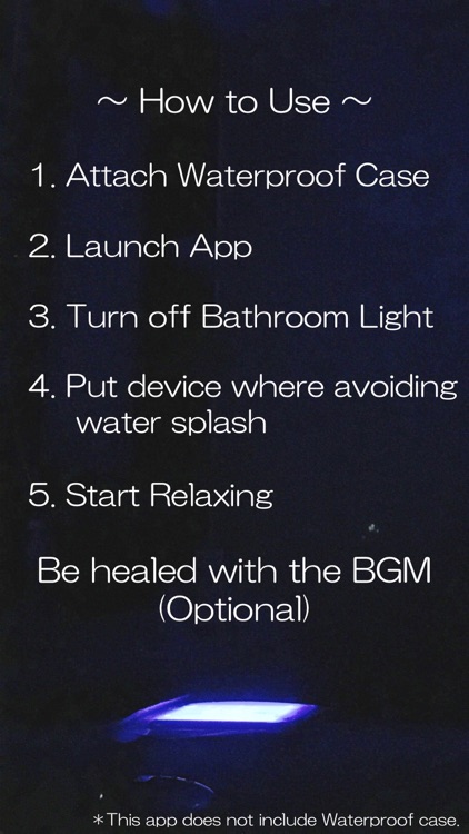 Bath Light - Pleasant Night Sleep and Healing -