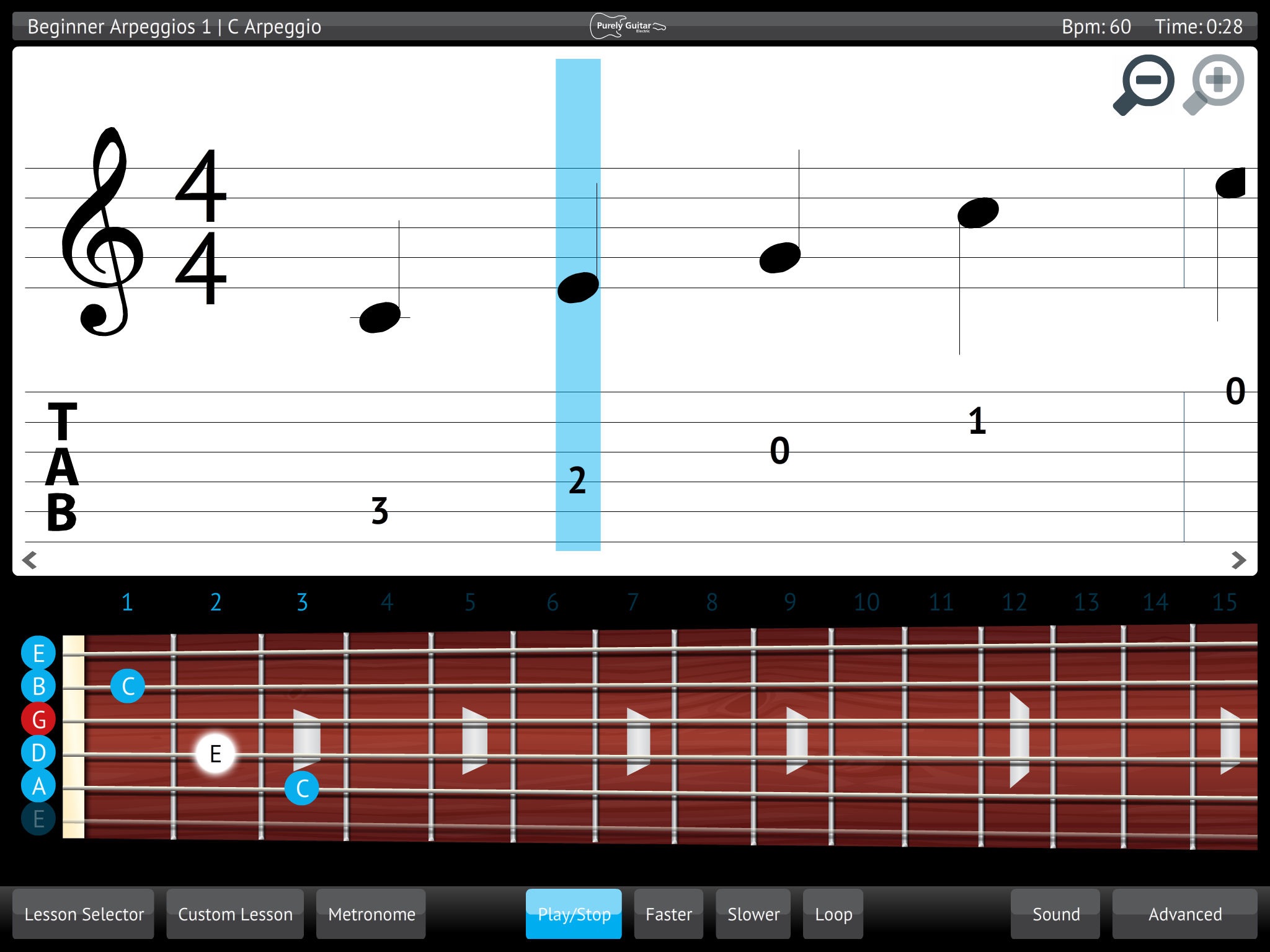 Learn & Practice Electric Guitar Lessons Exercises screenshot 3