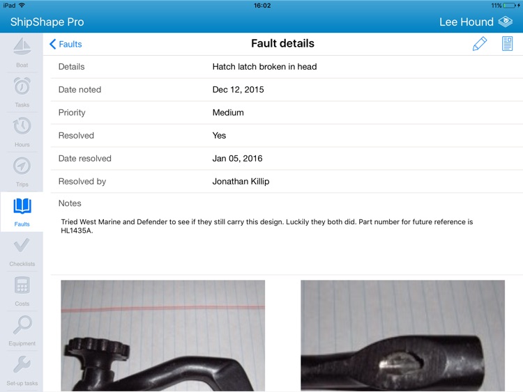 ShipShape Pro - Boat Maintenance App for iPad screenshot-3