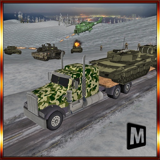 Army Battle field Transport 3D icon