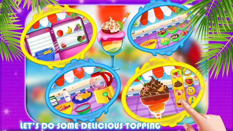 Frozen Dessert Food Stand - Crazy cooking & scramble baking game for kids