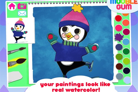 Christmas Coloring Book - painting app for kids  - learn how to paint cute Xmas drawings screenshot 2