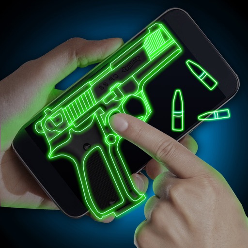 Simulator Neon Weapon Prank iOS App